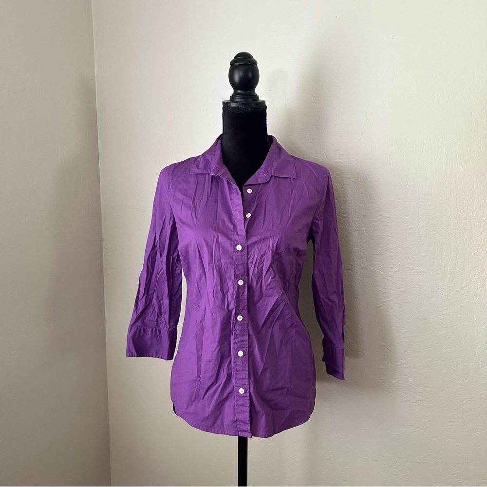 Purple J. Crew Haberdashery Button Down